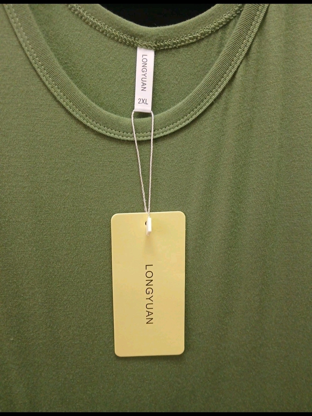 Classic Olive Green Short Sleeve Maxi Dress With Pockets #215 - Picture 3 of 3